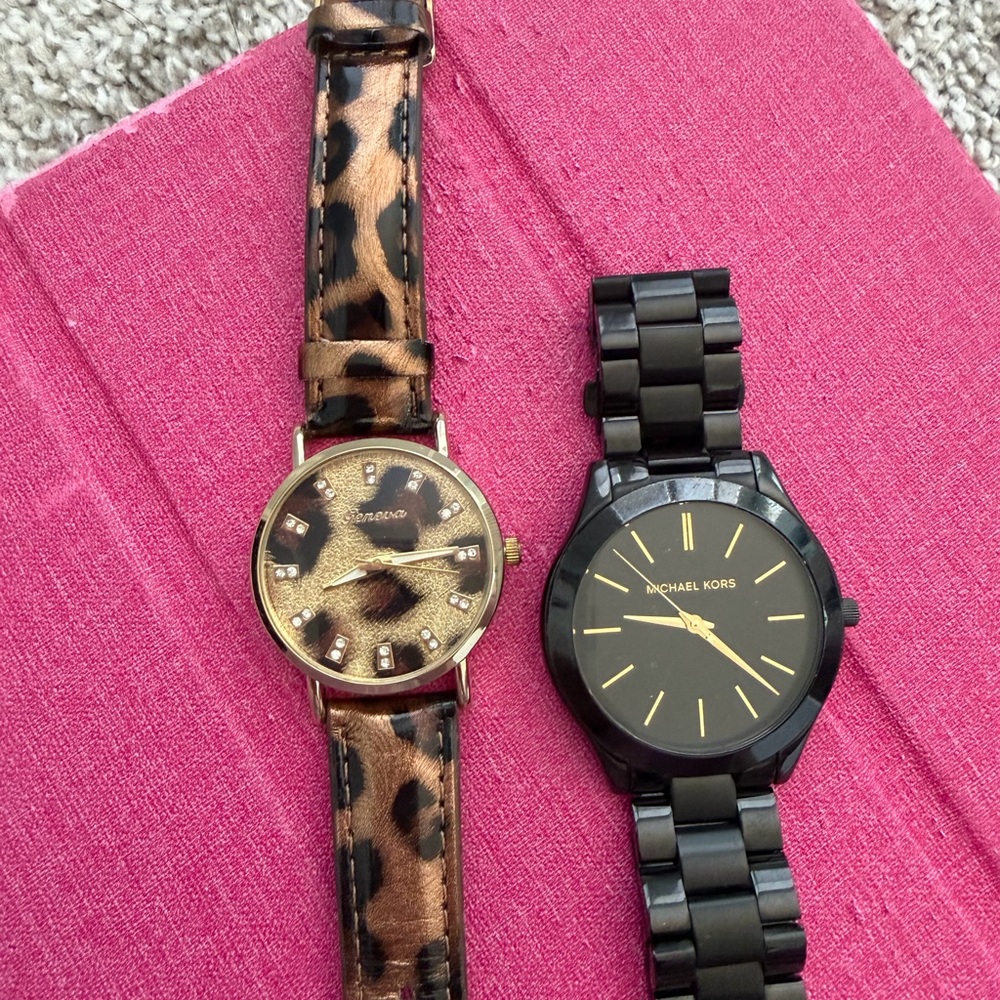 Michael Kors Black and Gold Watch Duo - Picture 2 of 3